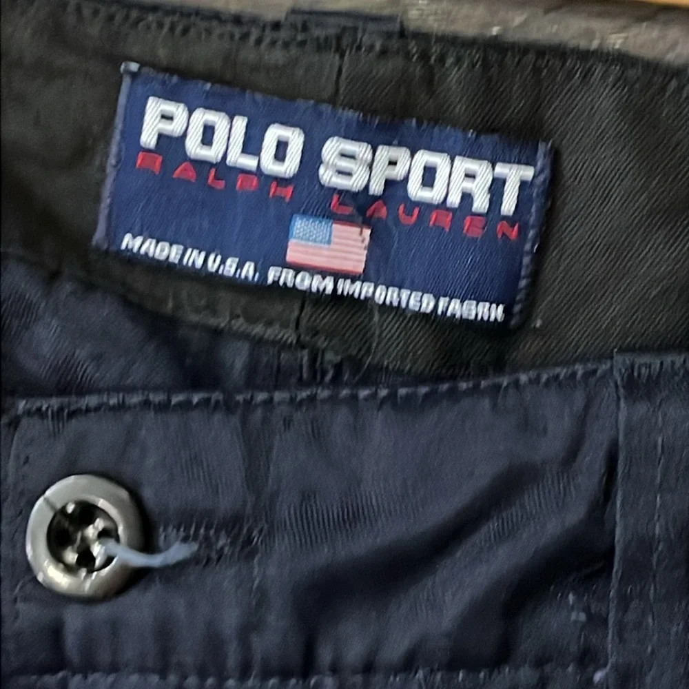Polo Sport Ralph Lauren blue Cargo Pants Made in USA Vintage Mens 42x32